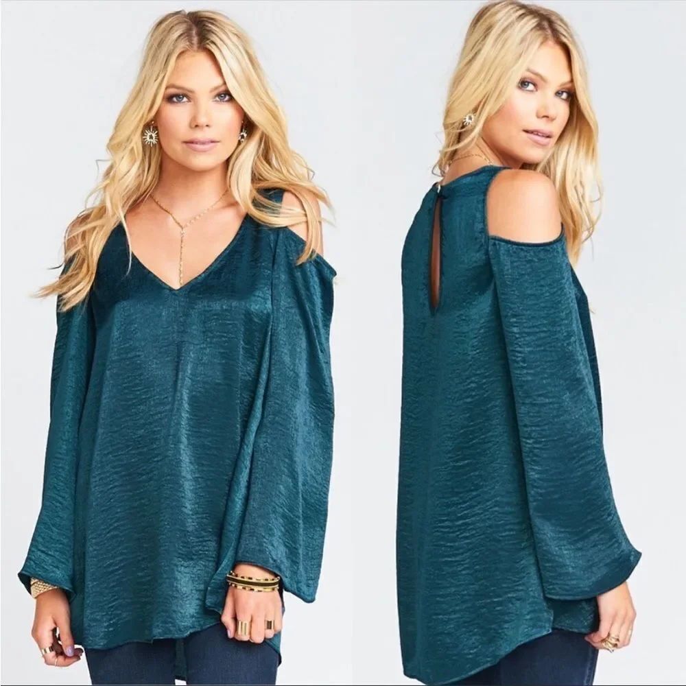 SHOW ME YOUR MUMU | Shoulder Boo Cold Shoulder Tunic Top Women’s Size X-Small